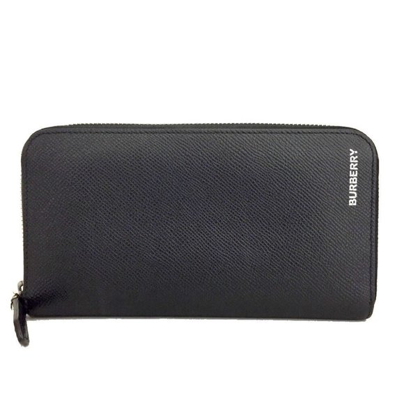 BURBERRY Logo Leather Zippy Zip Around Long Wallet /1E8424 - Picture 1 of 8